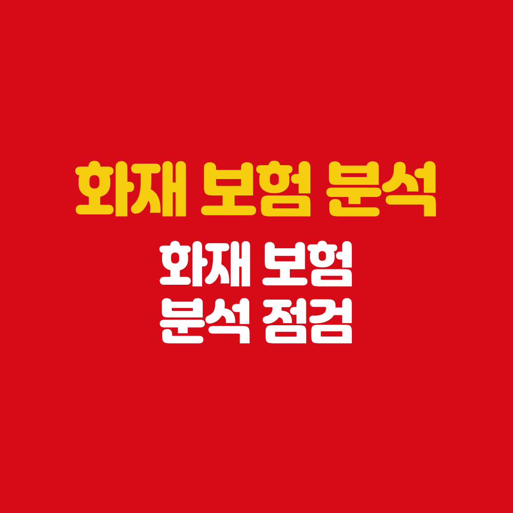 담양 보험설계사 화재 보험 분석 우리집 사업장 보장 점검